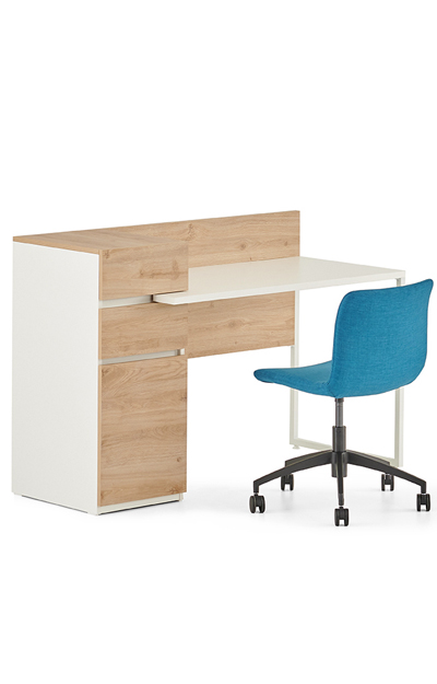 Mila Single Home Office Desk With Cabinet